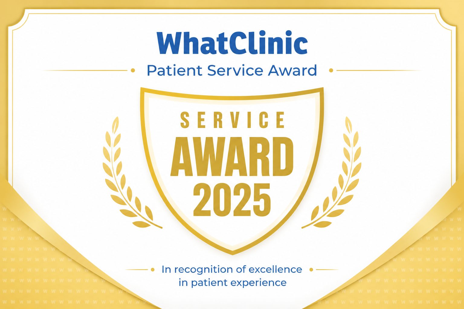 WhatClinic Patient Service Award 2025