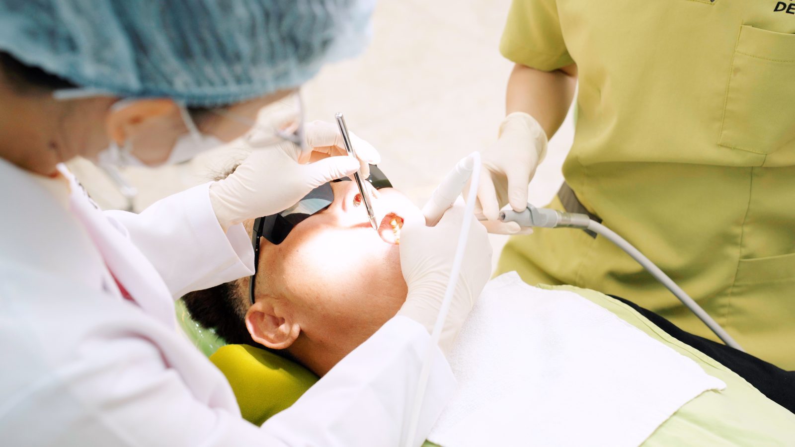Professional teeth cleaning at Picasso Dental Hanoi Old Quarter