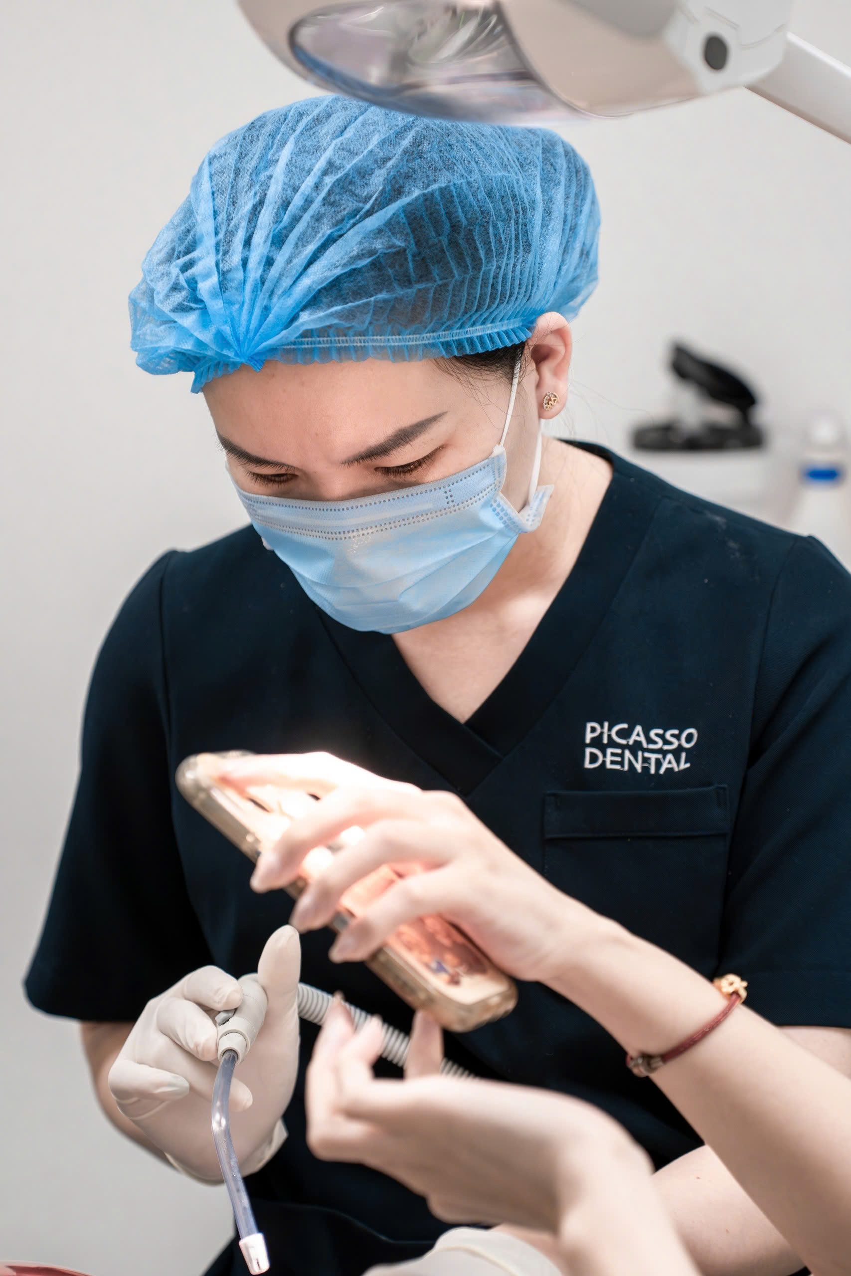 Clinical examination at Picasso Dental